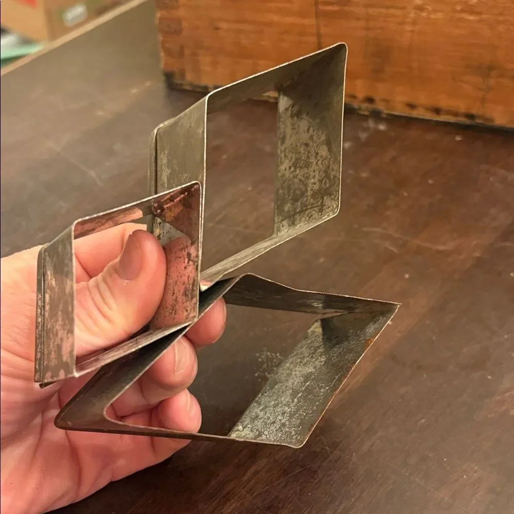 Set of Three Vintage Metal Cookie Cutters